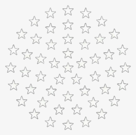 #freetoedit #white #stars #overlay #circle - Star, HD Png Download, Transparent PNG
