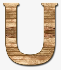 Wooden Letters - U Letter Transparent Background, HD Png Download, Transparent PNG