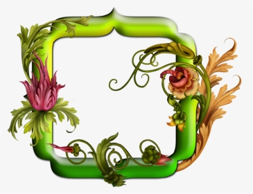 Flower Png Frame - Picture Frame, Transparent Png, Transparent PNG