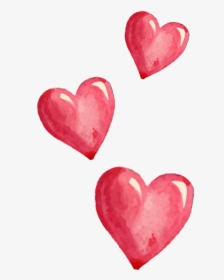 #coração #heart #freetoedit #remix #emogi #vermelho - Red Watercolor Hearts Png, Transparent Png, Transparent PNG
