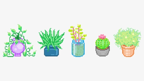 Vector Download Collection Of Free Plant - Transparent Cactus Pixel Art, HD Png Download, Transparent PNG