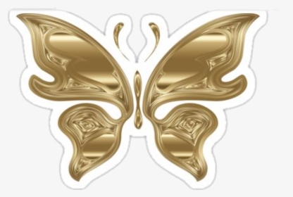 #butterfly #gold #golden - Mariposa Dorada Png, Transparent Png, Transparent PNG