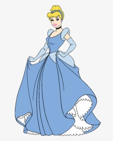 Cinderella Clipart To Use For Stecil - Cinderella Disney Princess Clipart, HD Png Download, Transparent PNG