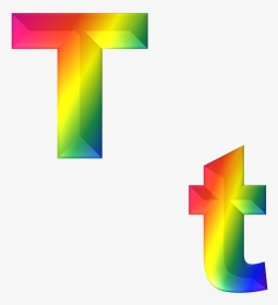 T Letter Rainbow, HD Png Download, Transparent PNG