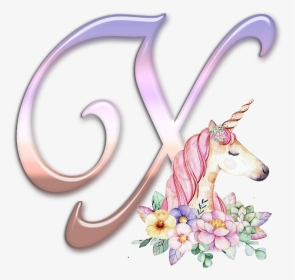Buchstabe Letter X Alphabet - Unicorn And Letter K, HD Png Download, Transparent PNG