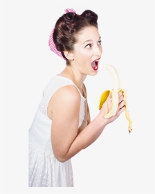 Women Eating Banana Photography, HD Png Download, Transparent PNG