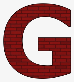 Letter G Png - Red Brick Alphabet, Transparent Png, Transparent PNG