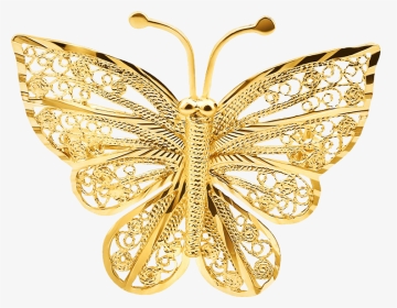 #farfalla #oro #butterfly #gold #mialu #lucymy #cuorelucymy - Gold, HD Png Download, Transparent PNG