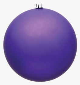 Purple Christmas Ball Png Free Download - Sphere, Transparent Png, Transparent PNG