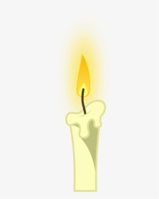 Candle Vector Cartoon - White Candle Png Cartoon, Transparent Png, Transparent PNG