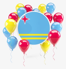 Clip Art Free Stock Round Flag With Balloons - Usa Flag Balloons Png, Transparent Png, Transparent PNG