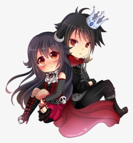 Cute Anime Chibi Couple, HD Png Download, Transparent PNG
