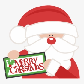 Cute Christmas Clip Art - Merry Christmas Santa Clipart, HD Png Download, Transparent PNG