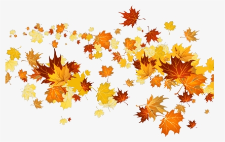 Clipart Royalty Free Library Fall Clipart - Fall Leaves Blowing Clipart, HD Png Download, Transparent PNG