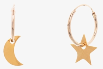 Earrings Asgard Gold Pleated - Transparent Cross Earrings Png, Png Download, Transparent PNG