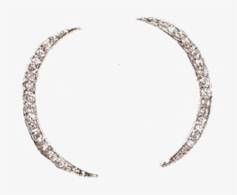 White Gold New Moon Earrings - Body Jewelry, HD Png Download, Transparent PNG