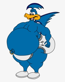 Fat Muscled Up Road Runner - Looney Tunes Road Runner Fat, HD Png Download, Transparent PNG