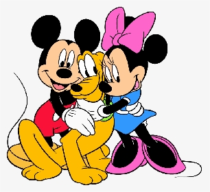 Mickey Mouse Pals Clipart - Mickey And Minnie Mouse Pluto, HD Png Download, Transparent PNG