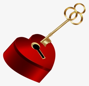 Key With Heart Clipart Clip Freeuse Download Heart, HD Png Download, Transparent PNG
