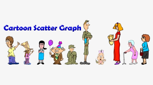 Cartoon Scatter Graph - Scatter Plot Cartoon, HD Png Download, Transparent PNG