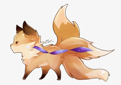 Three Tailed Fox Uyathefox - Fox Cute Animals Drawings, HD Png Download, Transparent PNG