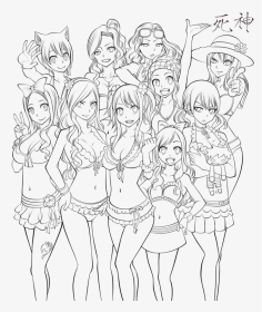 Manga Adult Coloring Pages, HD Png Download, Transparent PNG