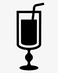 Tall Glass With Transparence Full Of Drink With A Straw, HD Png Download, Transparent PNG