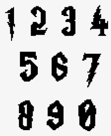 Number Font In Harry Potter Style, HD Png Download, Transparent PNG