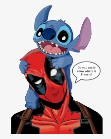 Do You Really Know - Deadpool And Stitch Drawing, HD Png Download, Transparent PNG