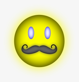 Transparent Blue Mustache Clipart - Smiley, HD Png Download, Transparent PNG