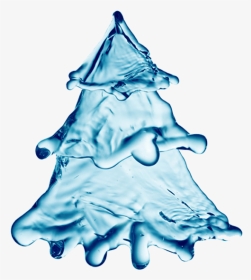 Christmas Tree Made By Water, HD Png Download, Transparent PNG