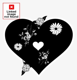 Black Heart Clipart Transparent Clip Black And White - Illustration, HD Png Download, Transparent PNG