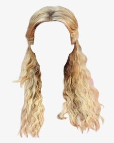 #hair #blonde #wig #wigs #tracks #weave #extensions - Blonde Wig Transparent Background, HD Png Download, Transparent PNG