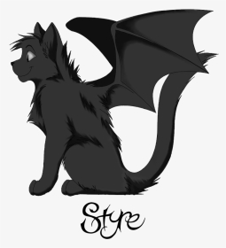 More Like - Black Cat With Wings, HD Png Download, Transparent PNG