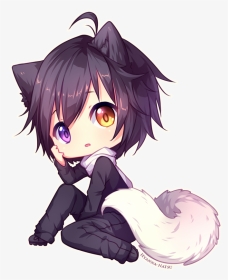 Cute Chibi Anime Wolf Boy, HD Png Download, Transparent PNG