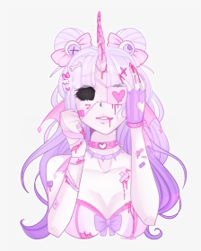 Pastel Goth Art Anime Drawings, HD Png Download, Transparent PNG