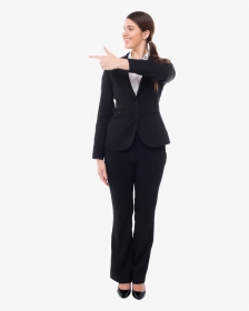 Woman In Suit Transparent, HD Png Download, Transparent PNG