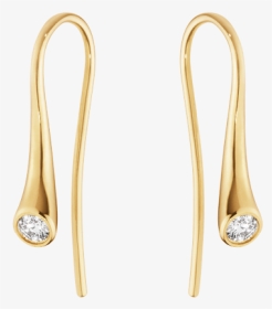 Yellow Gold With Diamonds - Earrings, HD Png Download, Transparent PNG