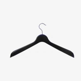 Plastic Coat Hanger Black - Clothes Hanger, HD Png Download, Transparent PNG