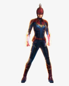 Captain Marvel White Background, HD Png Download, Transparent PNG