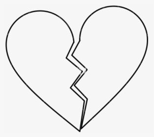 Drawn Emo Gun Heart - Broken Heart Tattoo Outline, HD Png Download, Transparent PNG