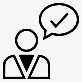 Check Mark Good Business Man Bubble User Comments - Icon Rich Euro, HD Png Download, Transparent PNG