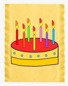 Birthday Cake Cartoon 3 Candles, HD Png Download, Transparent PNG