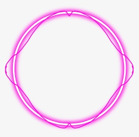 #neon #round #pink #freetoedit #circle #frame #border - Blue Neon Circle Png, Transparent Png, Transparent PNG