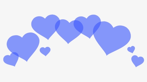 #heartcrown #hearts #blue #overlay - Bts, HD Png Download, Transparent PNG