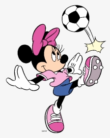 Minnie Mouse Playing Soccer, HD Png Download, Transparent PNG