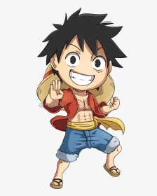 One Piece Luffy Chibi Png, Transparent Png, Transparent PNG