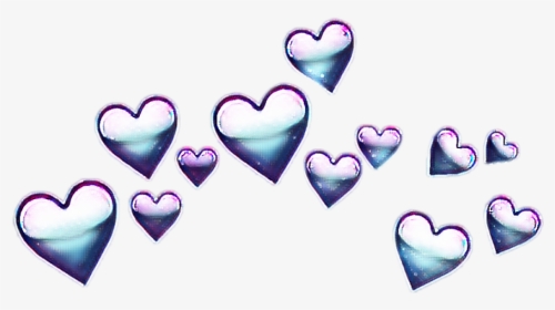 #heartcrown #hearts #crown #galaxy #effects #remix - Galaxy Heart Crown Png, Transparent Png, Transparent PNG