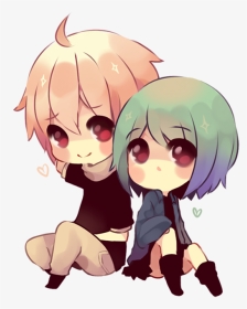 Anime Couple Photo Chibi, HD Png Download, Transparent PNG