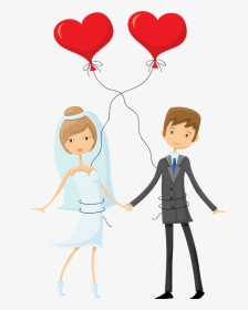 ♥ Mariage, Mariés Png, Dessin, Couple - Gelin Damat Figürleri Vektörel, Transparent Png, Transparent PNG